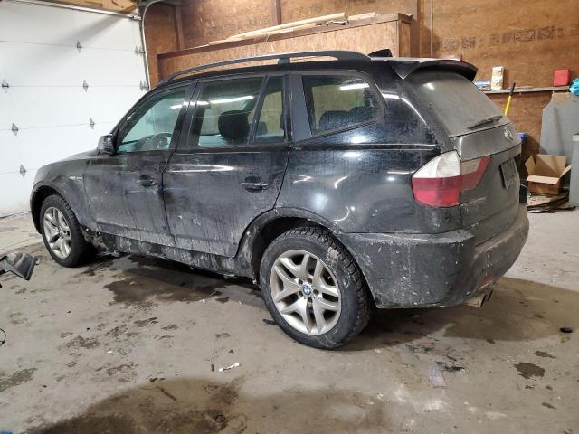 BMW X3 3.0SI 2007 black  gas WBXPC93497WF19747 photo #3