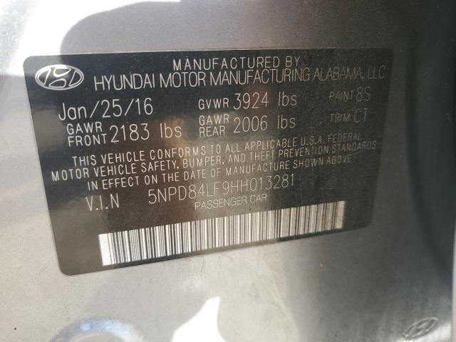 2017 HYUNDAI ELANTRA SE - 5NPD84LF9HH013281
