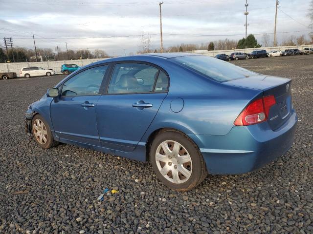 HONDA CIVIC LX 2006 blue sedan 4d gas 1HGFA15576L049853 photo #3