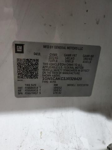2018 CHEVROLET TAHOE C150 - 1GNSCAKC3JR328420