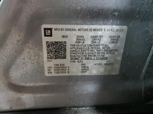 2020 CHEVROLET TRAX 1LT - 3GNCJLSB5LL325820