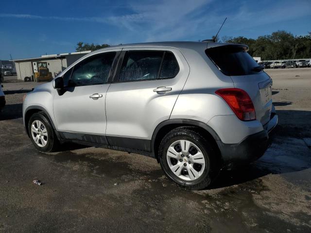 CHEVROLET TRAX LS 2015 silver  gas 3GNCJKSB9FL217795 photo #3