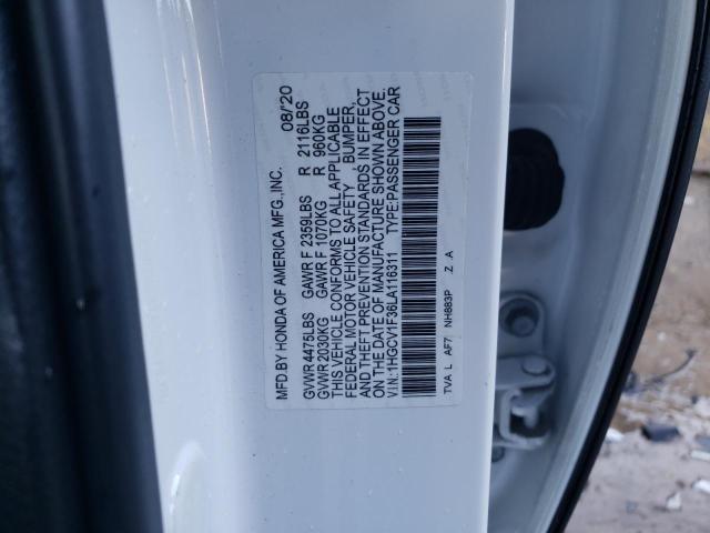 2020 HONDA ACCORD SPO 1HGCV1F36LA116311