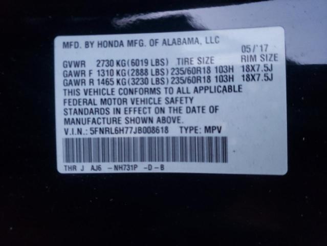 2018 HONDA ODYSSEY EX - 5FNRL6H77JB008618
