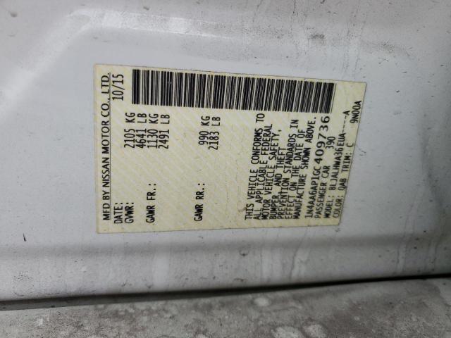 2016 NISSAN MAXIMA 3.5 - 1N4AA6AP1GC409736