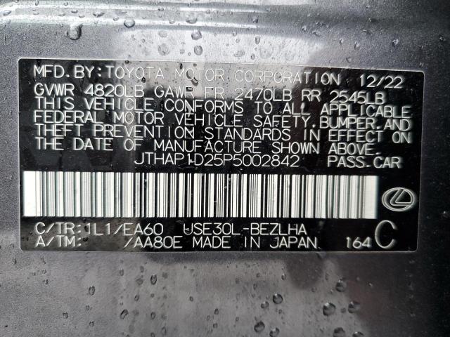 2023 LEXUS IS 500 F S JTHAP1D25P5002842