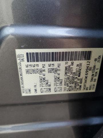2022 NISSAN ROGUE S 5N1BT3AA5NC699412