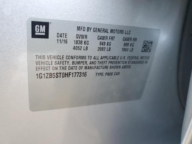 2017 CHEVROLET MALIBU LS - 1G1ZB5ST0HF177316