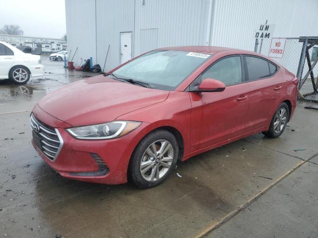 HYUNDAI ELANTRA SE 2017 maroon  gas KMHD84LF1HU062881 photo #1