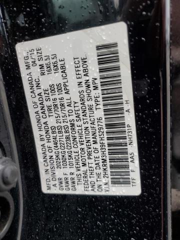 2015 HONDA CR-V LX 2HKRM3H39FH529776