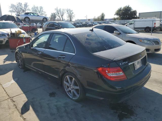 MERCEDES-BENZ C 250 2012 black sedan 4d gas WDDGF4HB4CR218345 photo #3