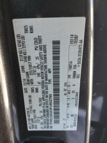 2015 FORD ESCAPE SE 1FMCU9GX3FUB02785