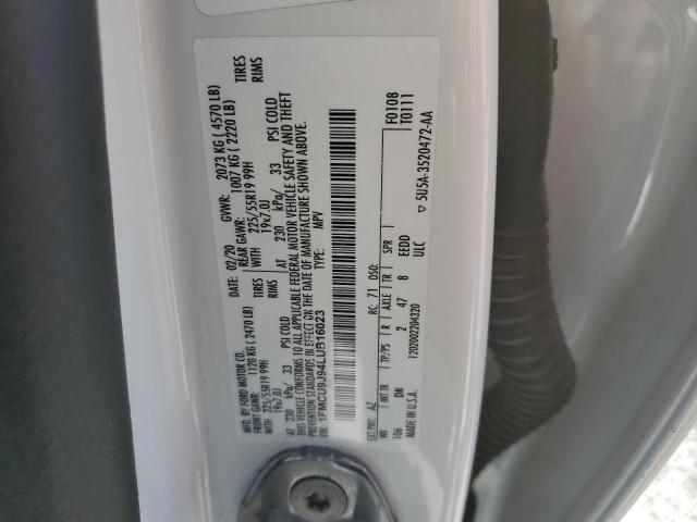 2020 FORD ESCAPE TIT - 1FMCU9J94LUB16023