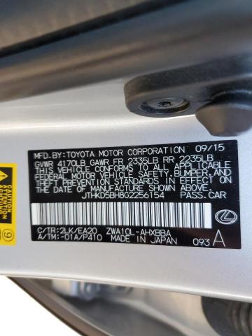 2016 LEXUS CT 200 JTHKD5BH8G2256154