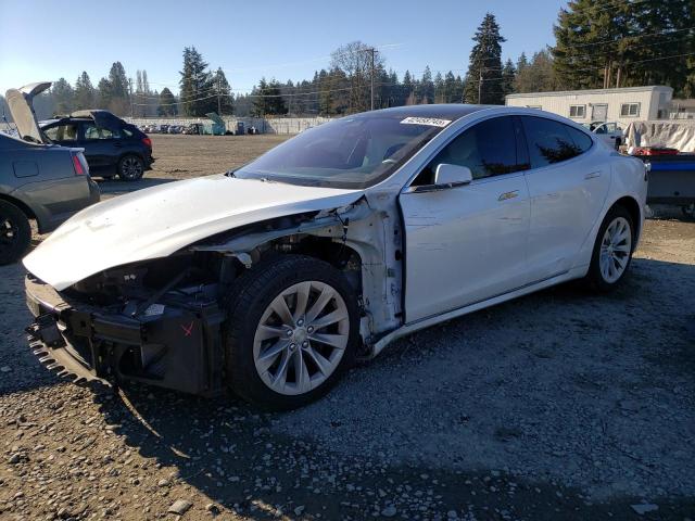 TESLA MODEL S 2018 white  electric 5YJSA1E25JF265991 photo #1