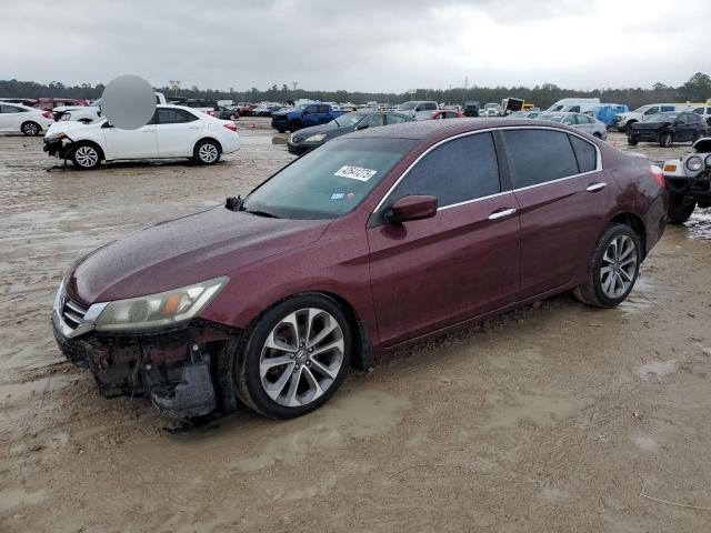 HONDA ACCORD SPO 2013 maroon  gas 1HGCR2F56DA128309 photo #1