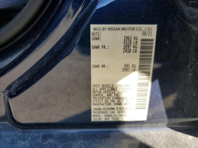 2021 NISSAN ALTIMA SR - 1N4BL4CVXMN398041