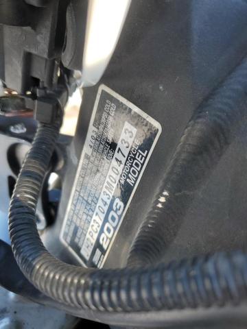 2003 HONDA CBR600RR JH2PC37043M004733