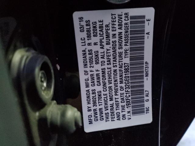 2016 HONDA CIVIC EX - 19XFC1F32GE019837