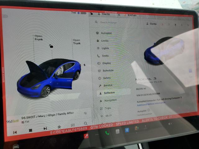 2020 TESLA MODEL 3 - 5YJ3E1EA8LF615889