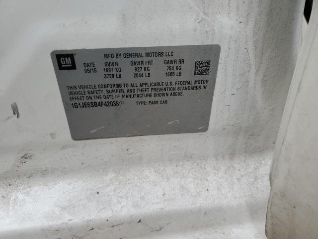 2015 CHEVROLET SONIC LTZ 1G1JE6SB4F4203801