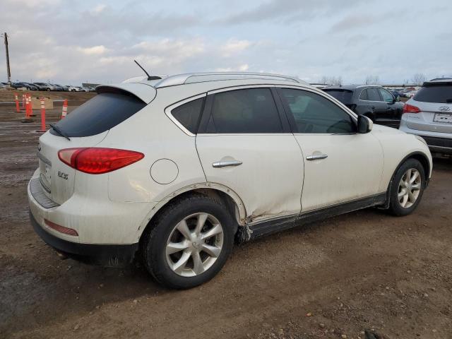 INFINITI EX35 BASE 2010 white station gas JN1AJ0HR8AM750635 photo #4