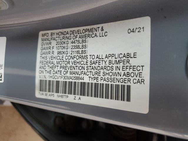 2021 HONDA ACCORD SPO - 1HGCV1F30MA058844