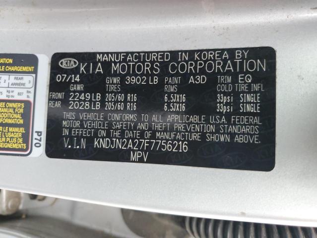 2015 KIA SOUL - KNDJN2A27F7756216