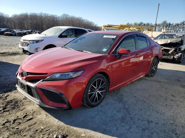 TOYOTA CAMRY SE 2021 red  gas 4T1G11BK3MU042723 photo #1