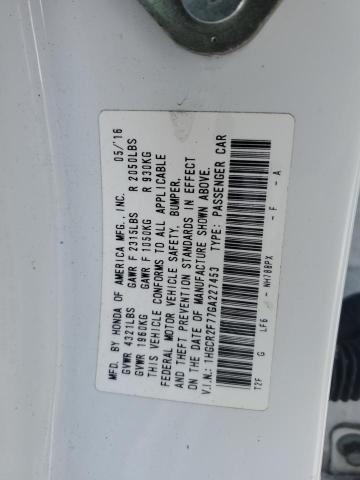2016 HONDA 125 - 1HGCR2F77GA227453