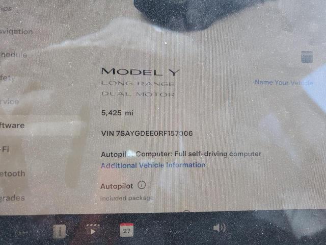 2024 TESLA MODEL Y 7SAYGDEE0RF157006