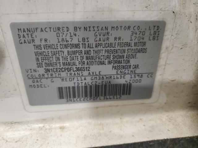 2015 NISSAN VERSA NOTE 3N1CE2CP0FL366512