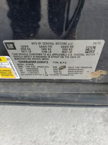 2015 CHEVROLET TRAVERSE L - 1GNKRJKD6FJ336413