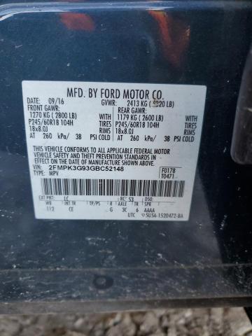 2016 FORD EDGE SE 2FMPK3G93GBC52148