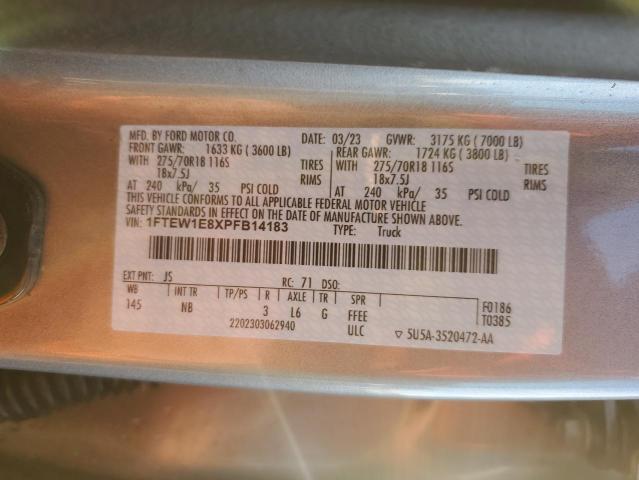 2023 FORD F150 SUPER 1FTEW1E8XPFB14183
