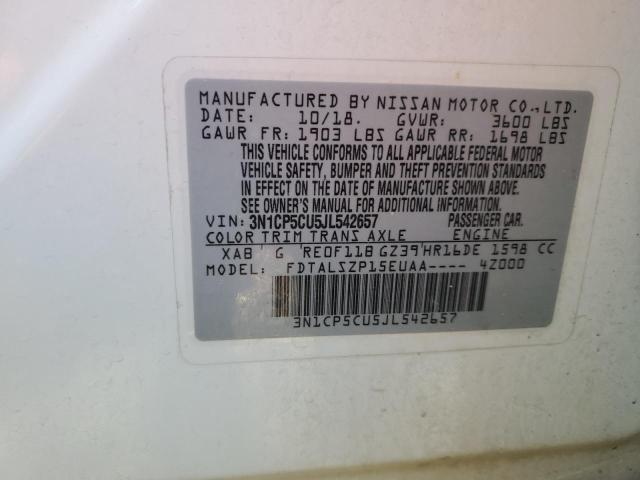 2018 NISSAN KICKS S - 3N1CP5CU5JL542657