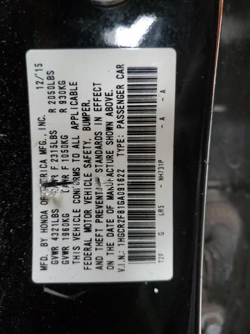 2016 HONDA ACCORD EXL - 1HGCR2F81GA091622