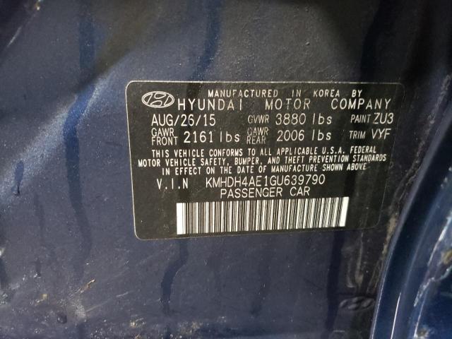 2016 HYUNDAI ELANTRA SE - KMHDH4AE1GU639790
