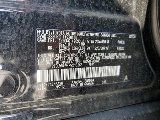 2024 TOYOTA RAV4 WOODL 2T3UWRFV4RW215266