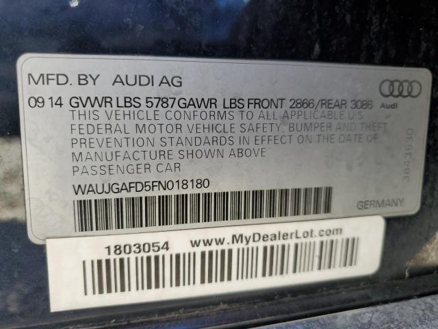 2015 AUDI A8 QUATTRO WAUJGAFD5FN018180