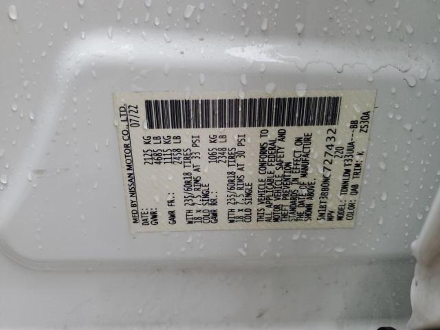 2022 NISSAN ROGUE SV - 5N1BT3BB0NC727432