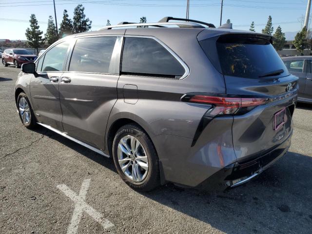 TOYOTA SIENNA LIM 2021 gray  hybrid engine 5TDZRKEC3MS015025 photo #3