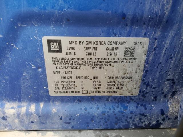 2015 BUICK ENCORE - KL4CJESB7FB231748