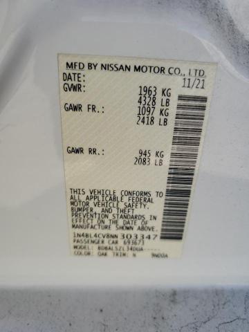2022 NISSAN ALTIMA SR - 1N4BL4CV8NN303347