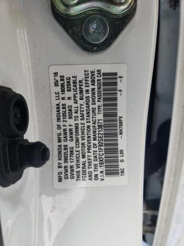 2016 HONDA CIVIC TOUR 19XFC1F92GE213871