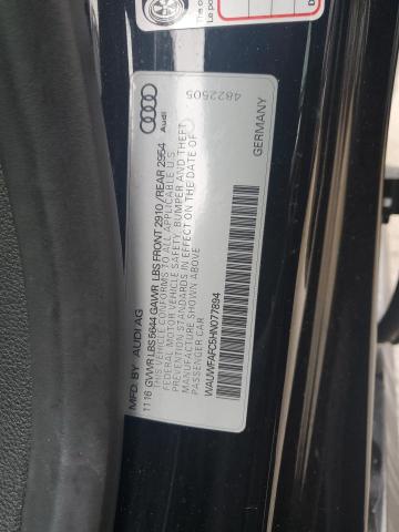 2017 AUDI S7 PREMIUM WAUWFAFC5HN077894