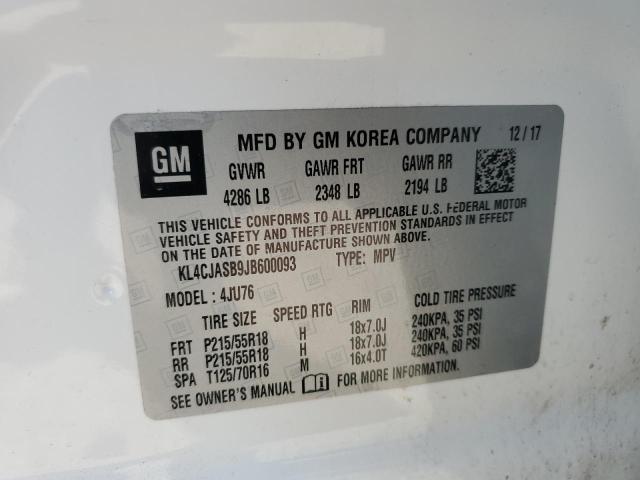 2018 BUICK ENCORE PRE - KL4CJASB9JB600093