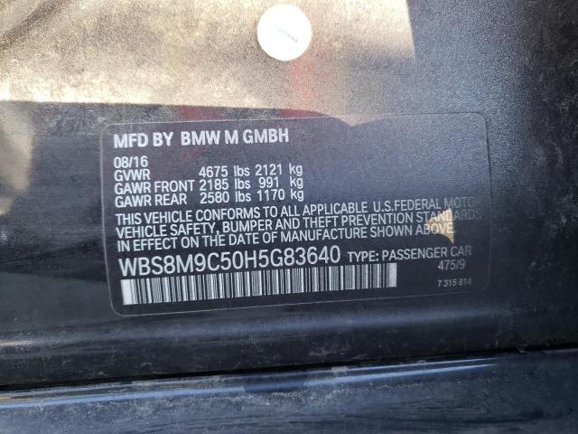 2017 BMW M3 WBS8M9C50H5G83640
