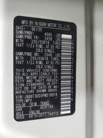 2023 NISSAN ROGUE PLAT JN8BT3DD3PW318818