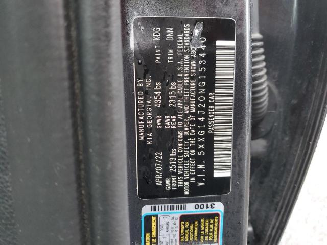 2022 KIA K5 LXS - 5XXG14J20NG153440